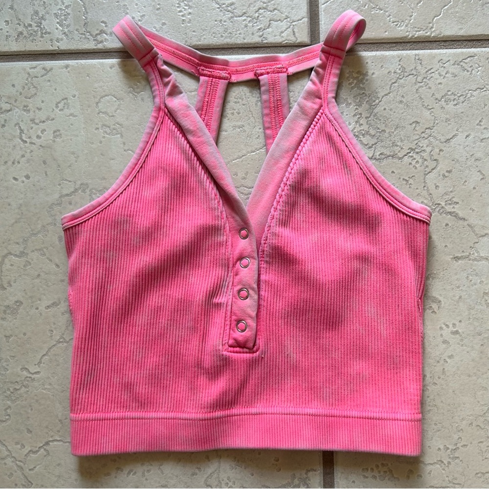 Kali Rose Boutique Ribbed Bralette - Pink Size Small/Medium